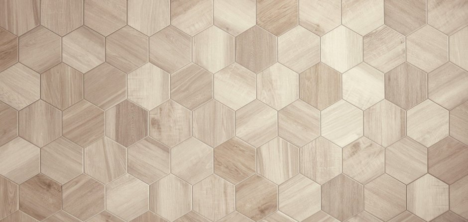 Плитка напольная Гексагон Wood Tiles 2