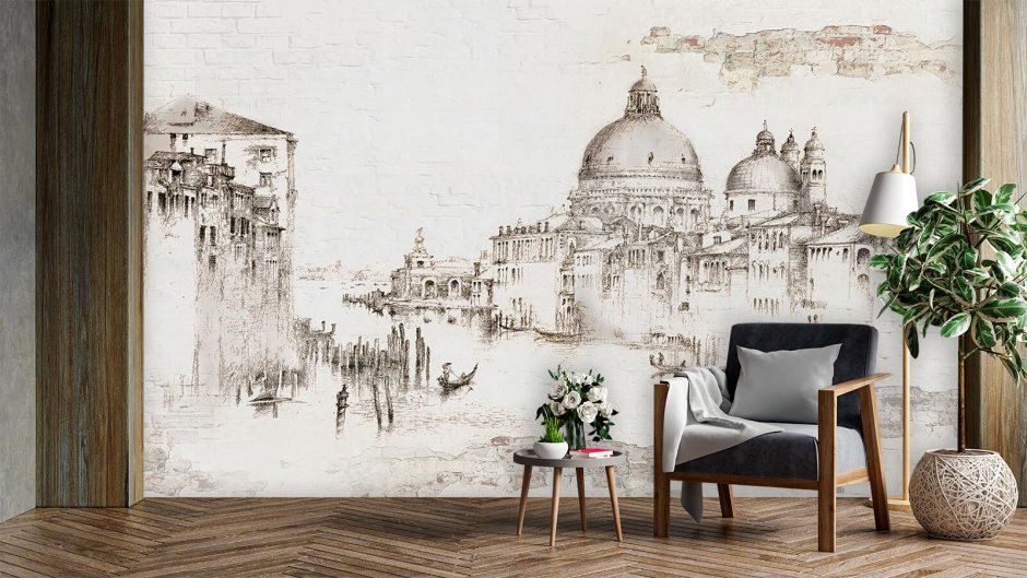 Обои Венеция флизелиновые на стену с орнаментом