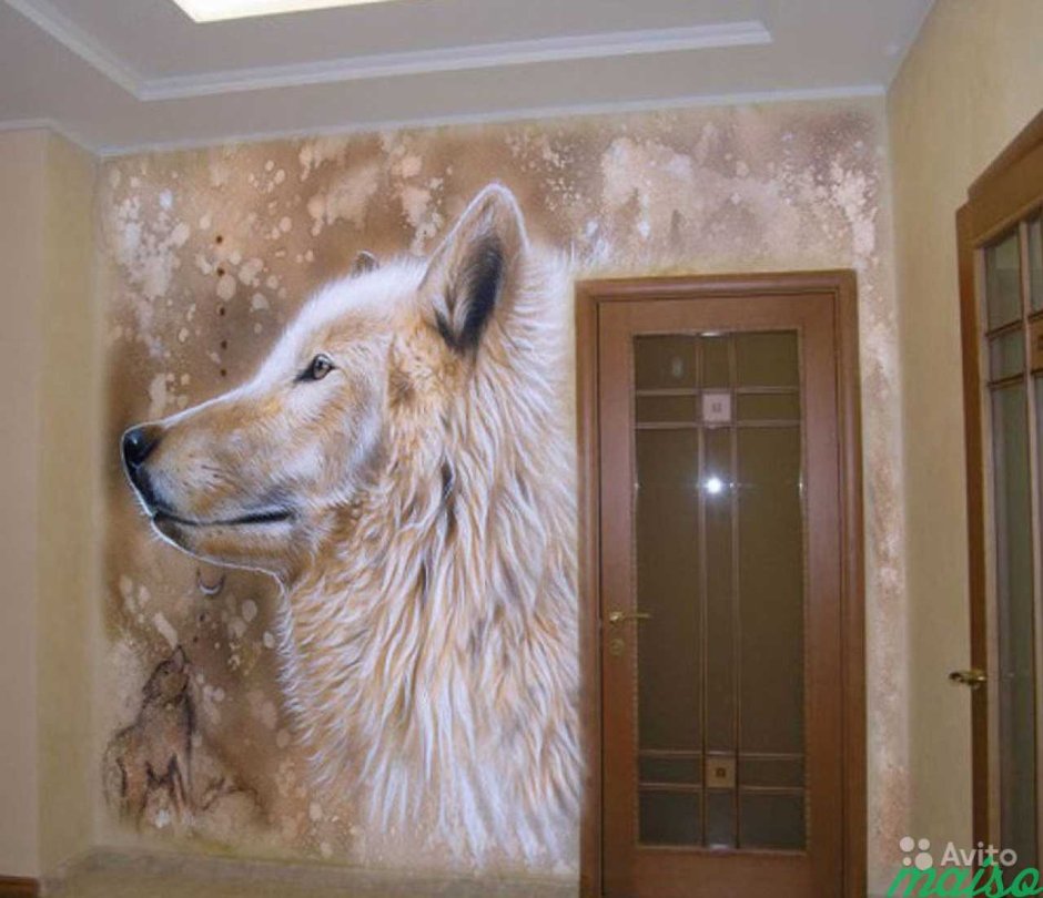 Силуэт собаки на стену