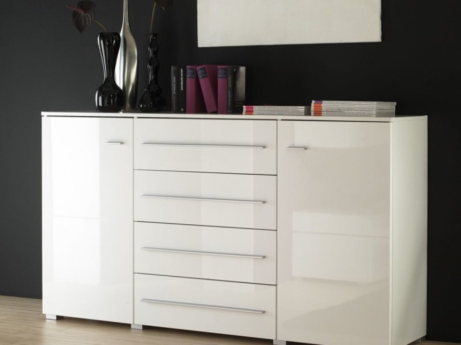 Комод 150см Fever kom1w2d2s / 9/15 White Gloss BRW