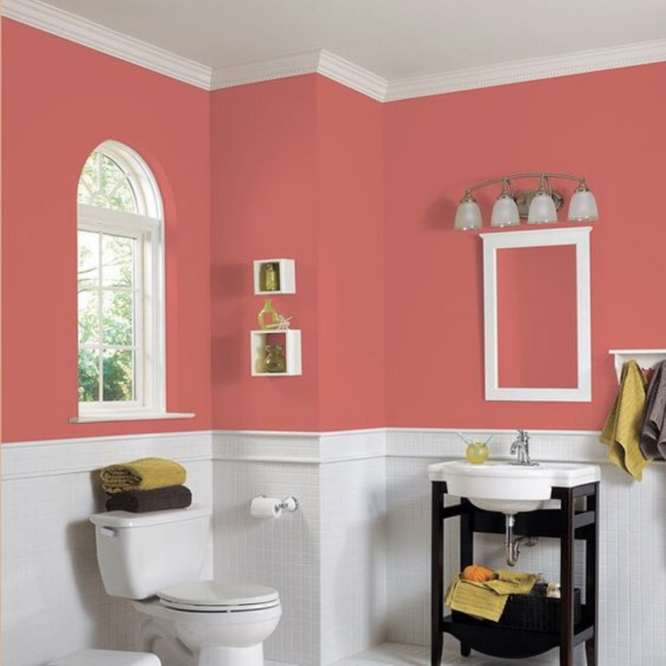Цвет стен в ванной комнате