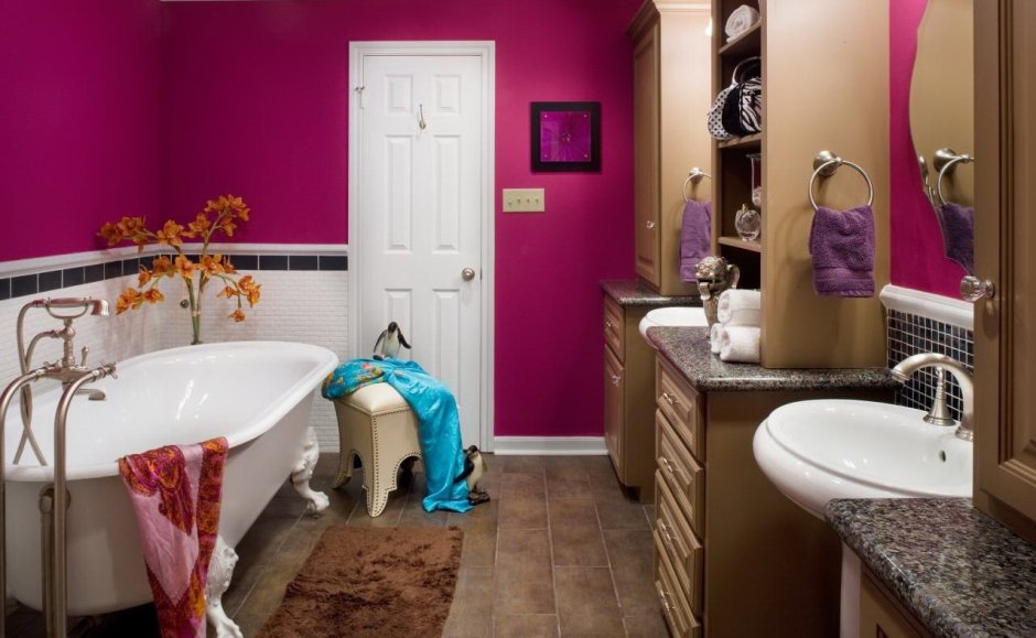 Каким цветом покрасить ванную комнату