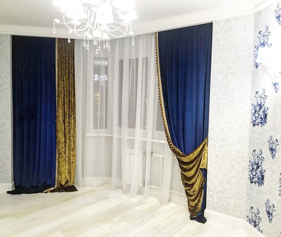 Шторы бархатные в гостиную