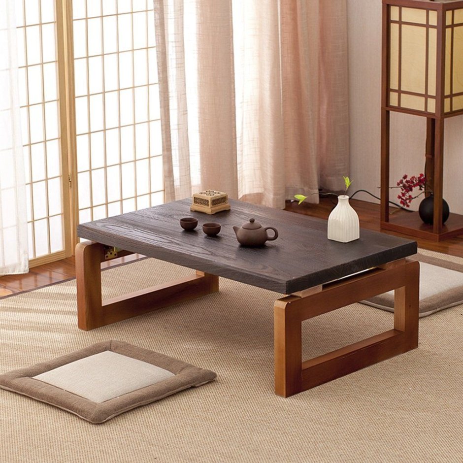 Мебель в японском стиле из дерева