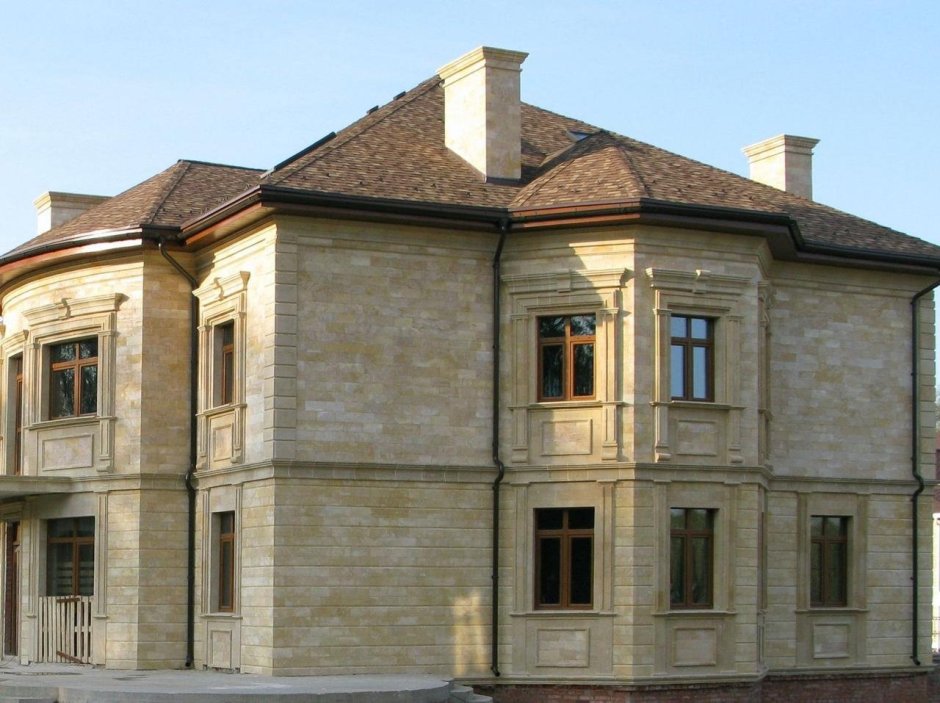 Крымский ракушечник фасад