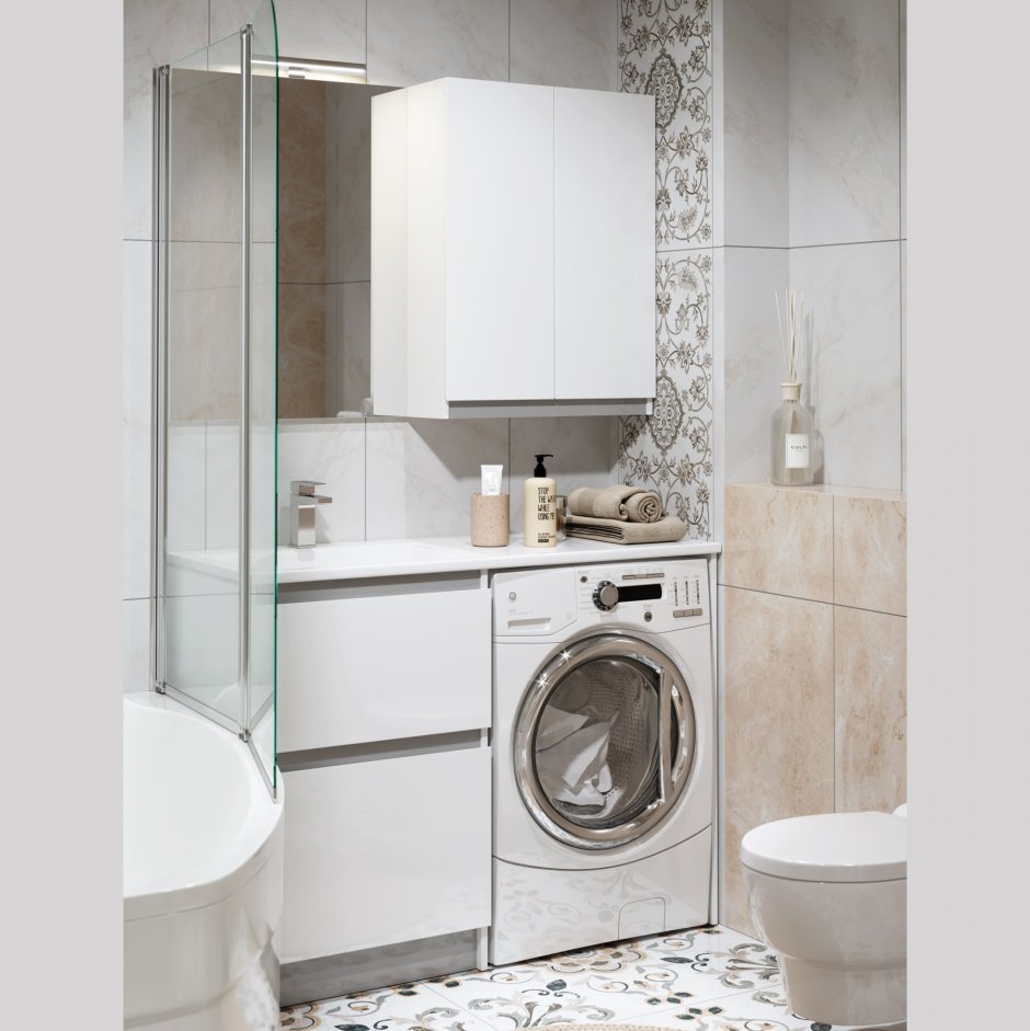 Тумба с раковиной Soft Silver 120