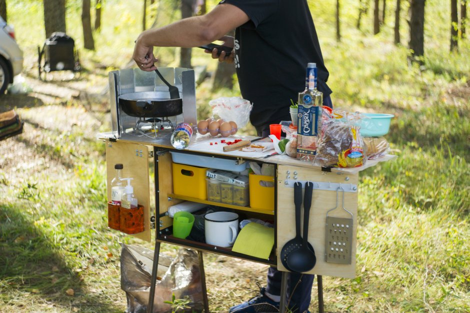 Самодельная кухня для кемпинга