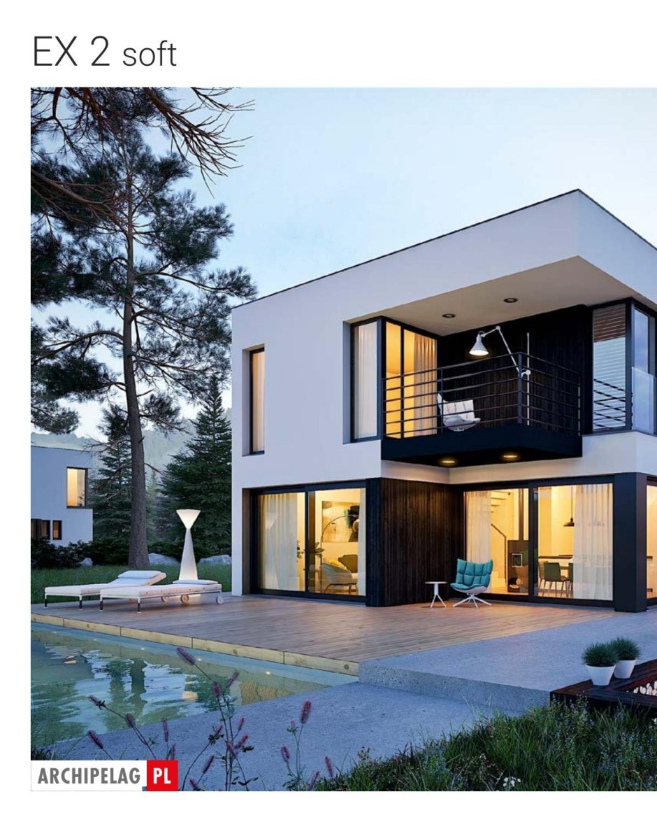 Дома в современном стиле двухэтажные