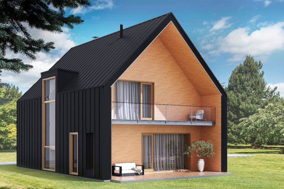 Барнхаус с мансардой