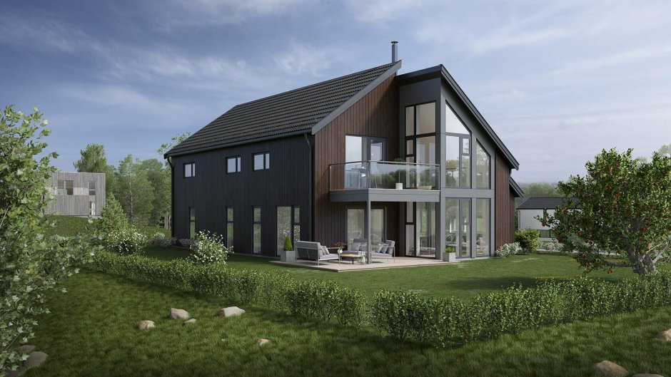 Каркасный дом Скандинавия 30 проект