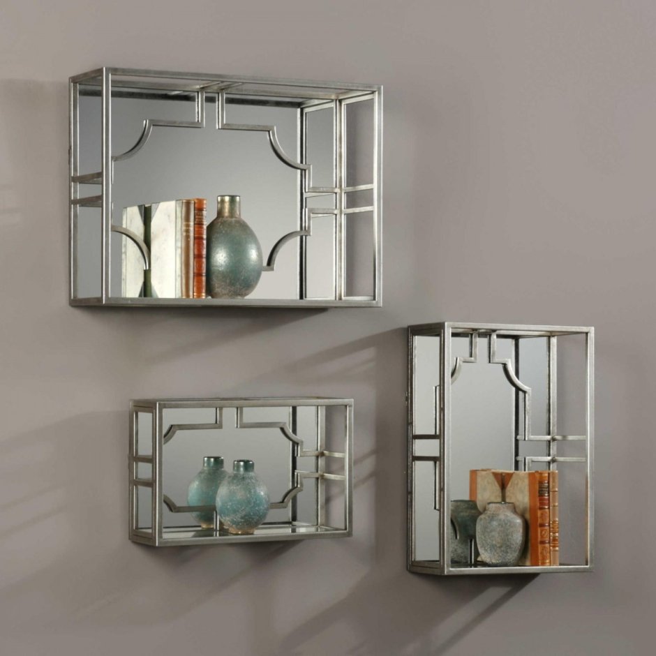 Стеклянные полочки на стену