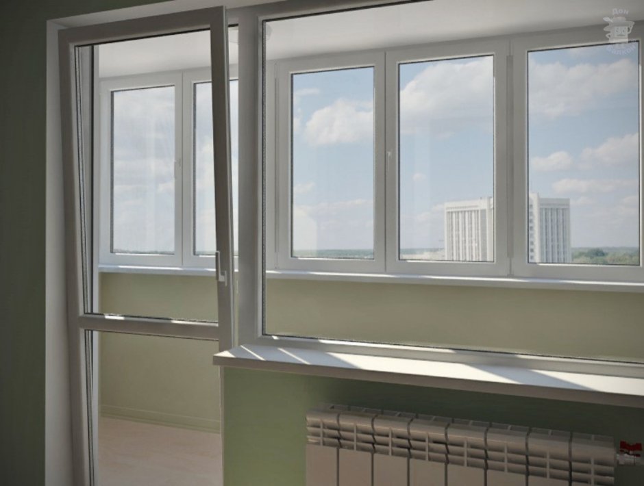 Rehau 6200 остекление