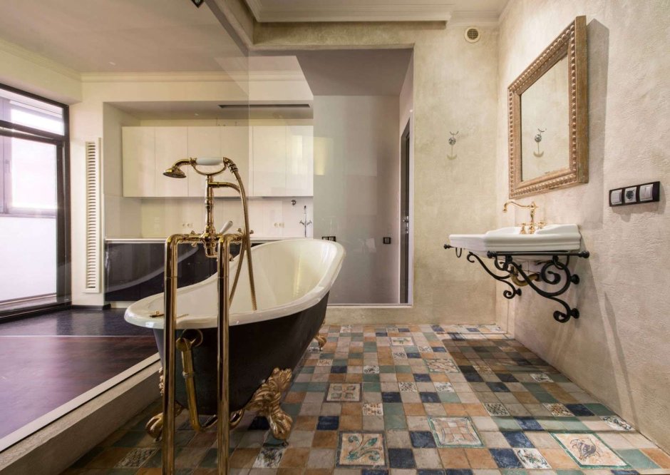 Итальянский стиль в интерьере ванной комнаты