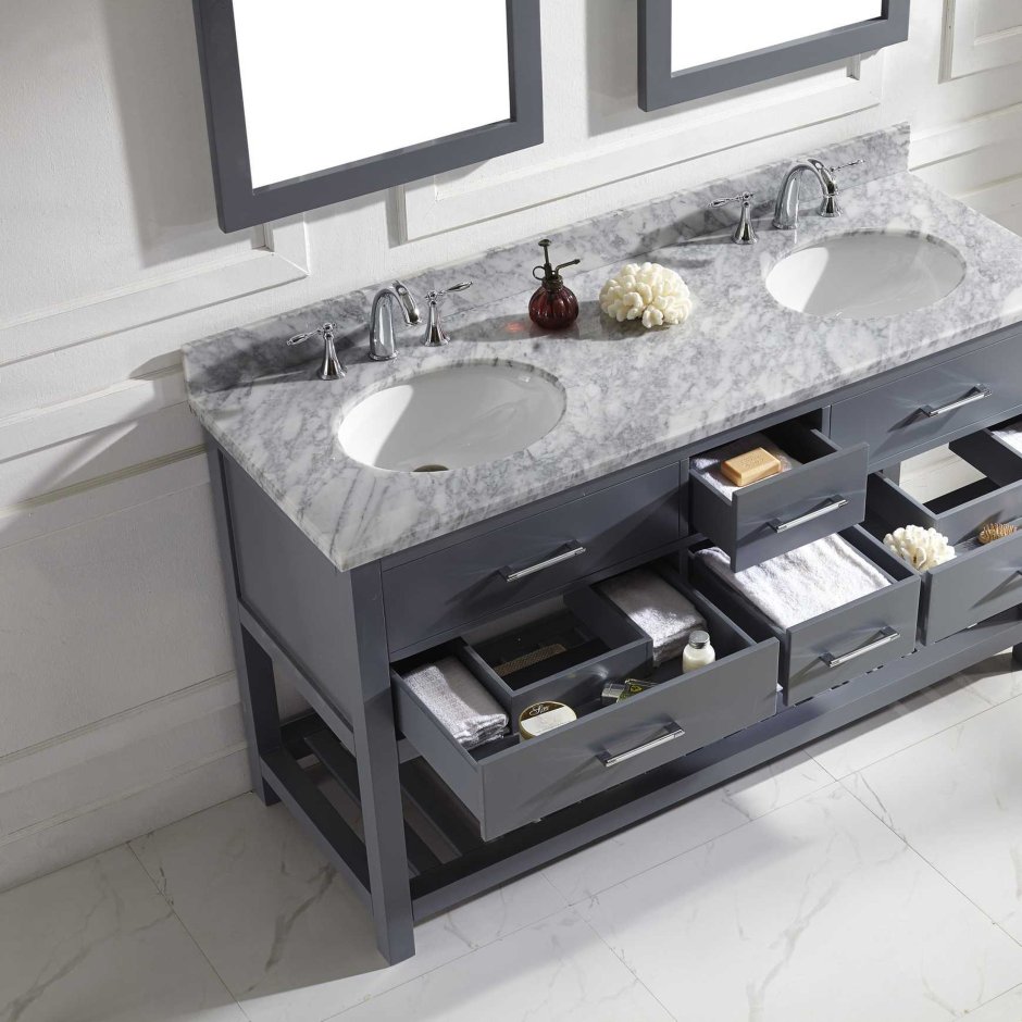 Тумба с раковиной Cezares Angie 81 подвесная Rovere scuro Soft