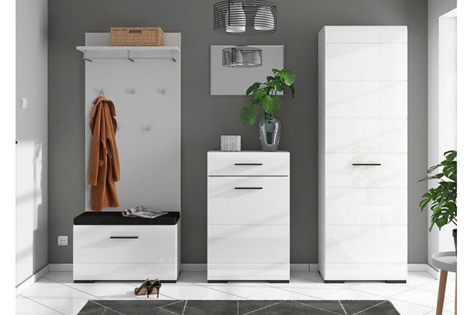 Ställ СТЭЛЛ галошница, 4 отделения, белый96x17x90 см