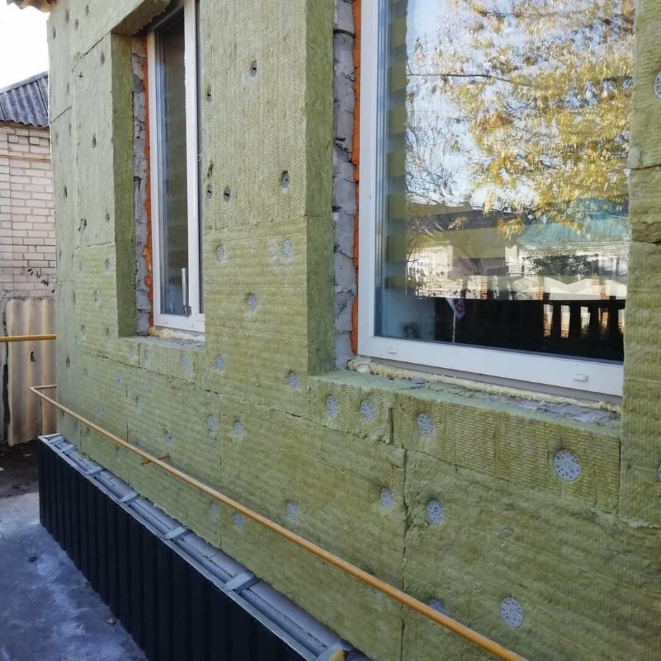 Обрешетка под сайдинг с утеплителем Rockwool