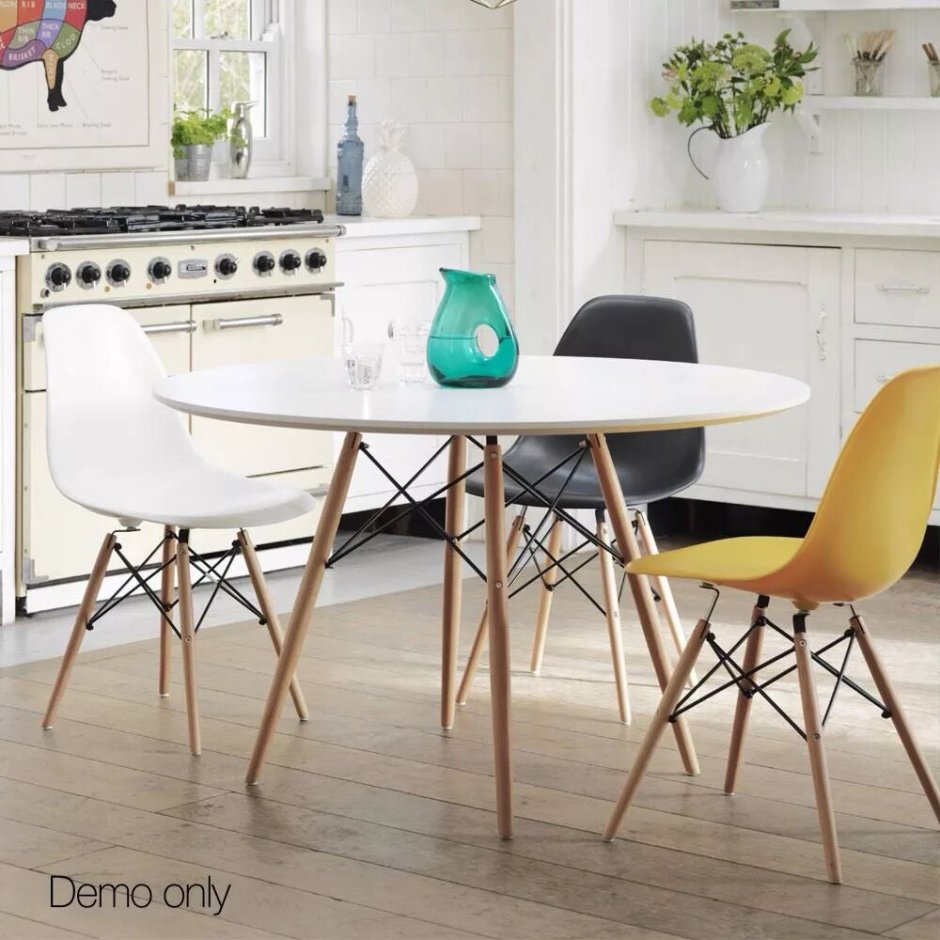 Стол Eames 100 см серый