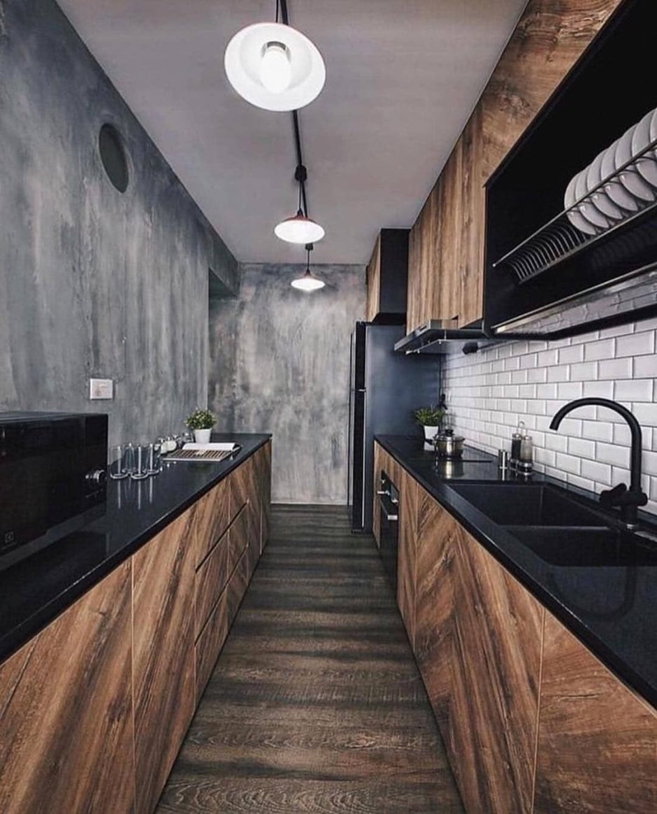 Кухня лофт 9м2