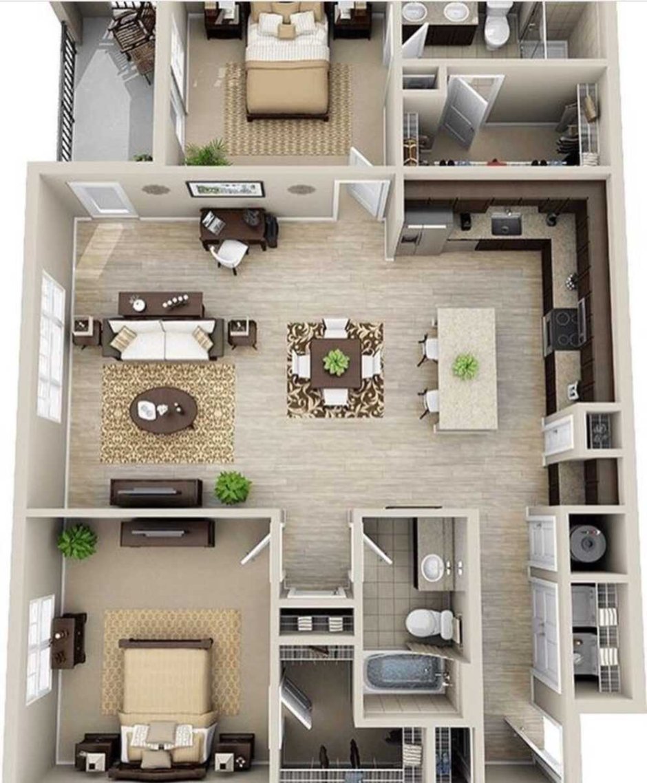 Floorplan 3d проекты