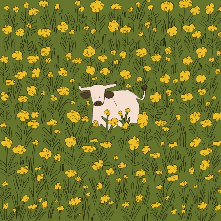 Рисунки с коровьим принтом