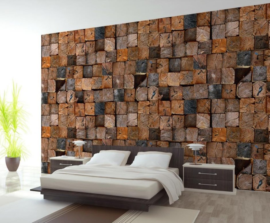 3d панели Cork Bricks Brown Muratto
