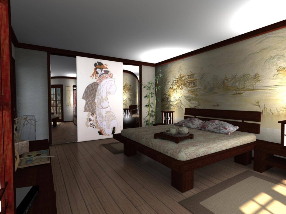 Ларнака отель изголовье кровати в японском стиле