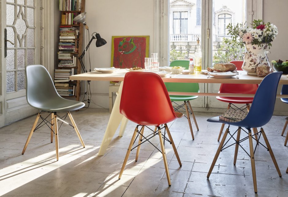 Стул Eames DSW красный