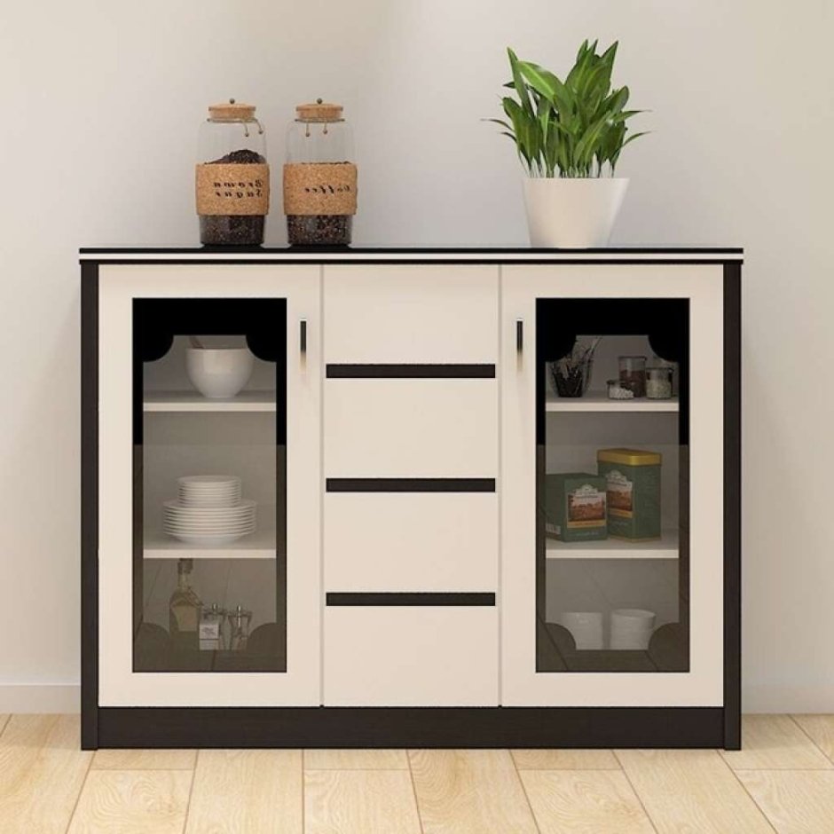 Комод-витрина со стеклом Модерн 17.04