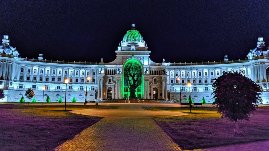 Дворец земледельцев Казань зимой