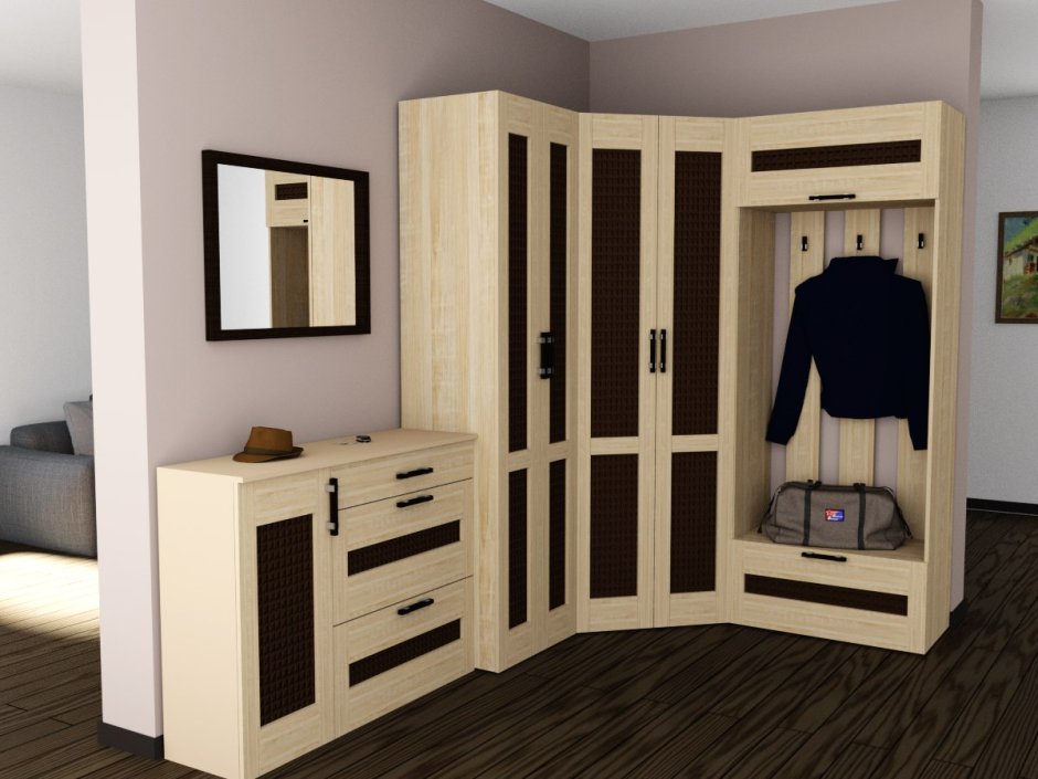 Модульная прихожая Ника Пеликан