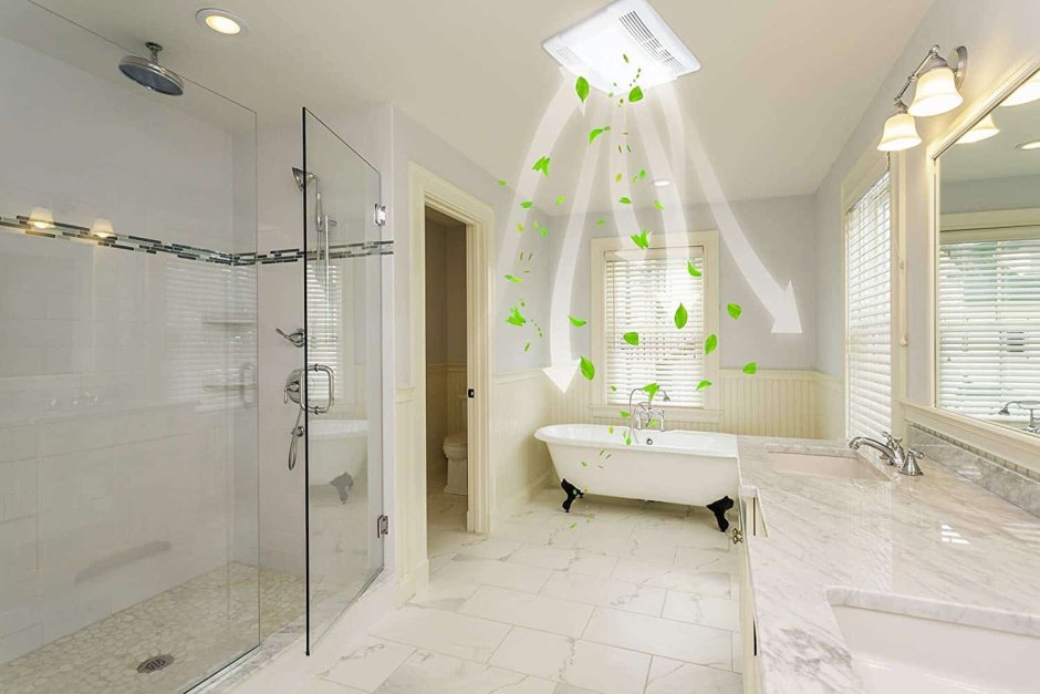 Дизайнерская вентиляция в ванной