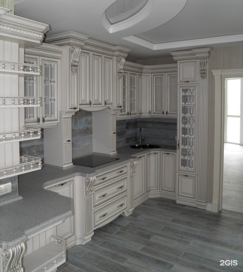 Кухонные фасады с патиной