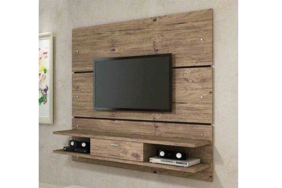 Рейки на стене с телевизором