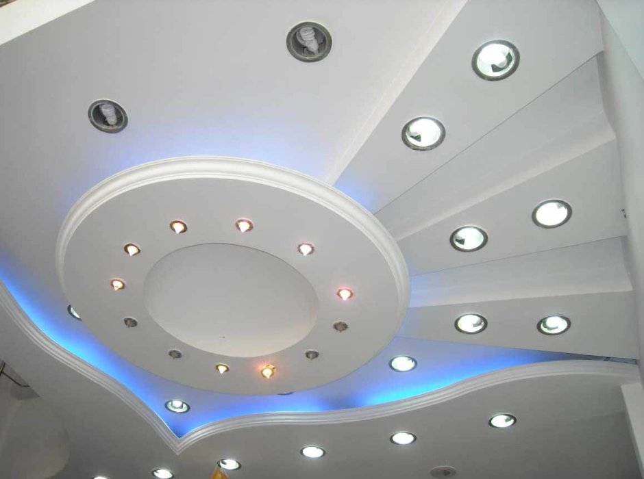 Многоуровневый потолок с подсветкой