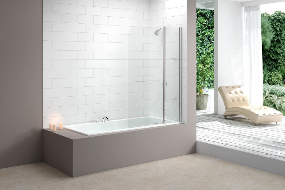 Стеклянная шторка perfect House Basic Arica 800x400 mm