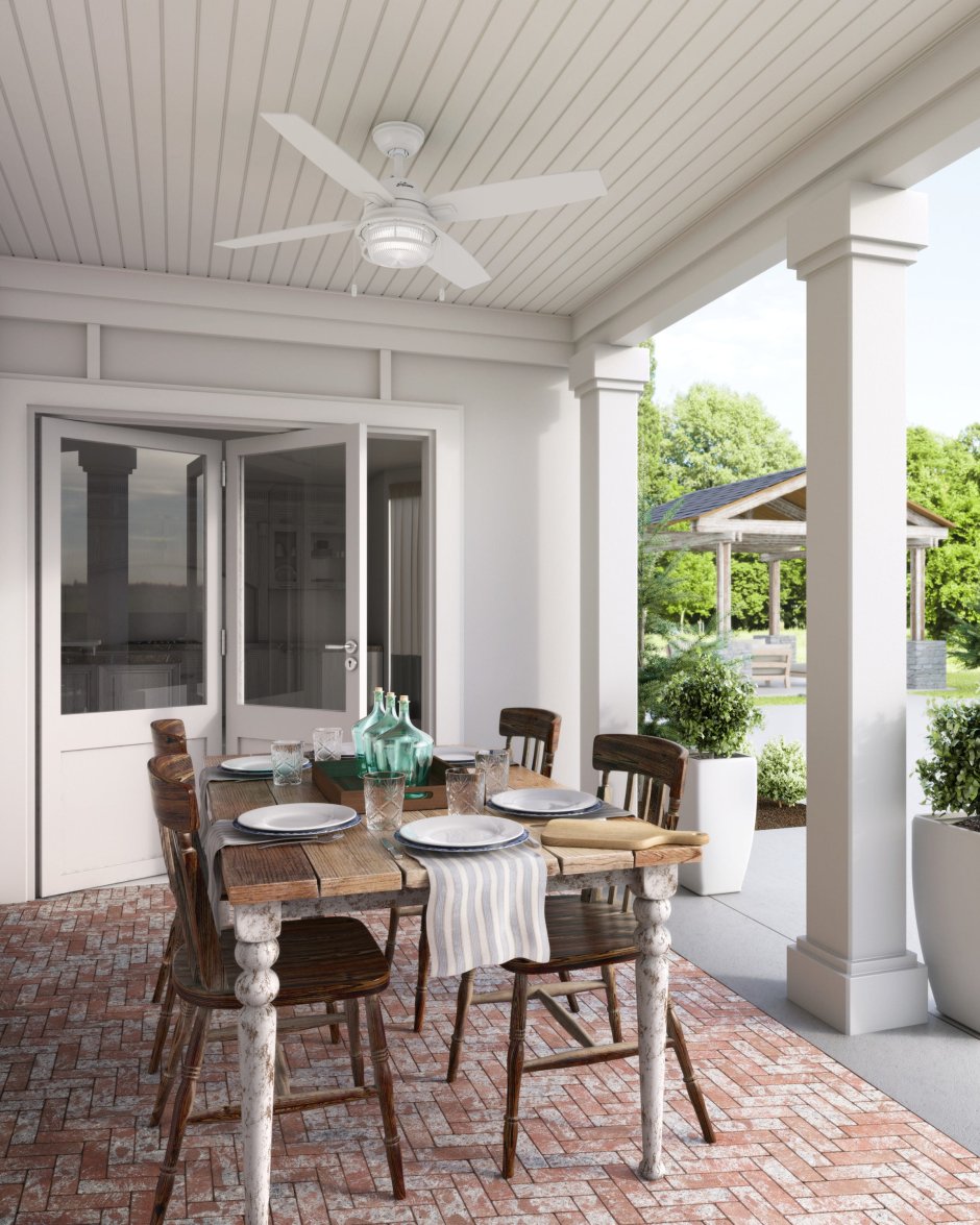 Вентилятор потолочный уличный на террасу