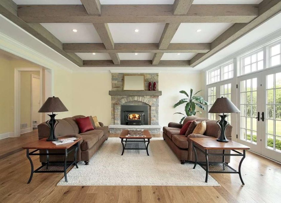 Декоративные балки в интерьере