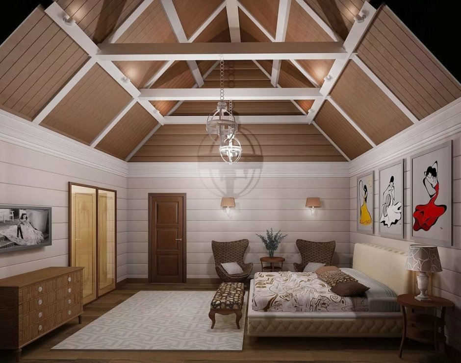 Мансарда в деревянном доме