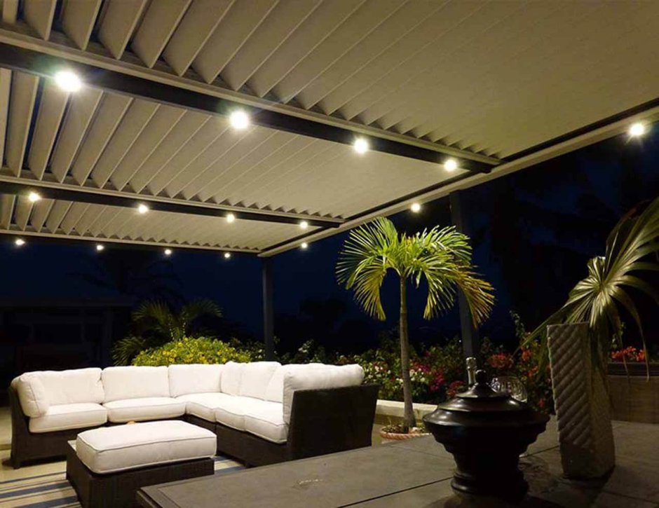 Освещение на веранде