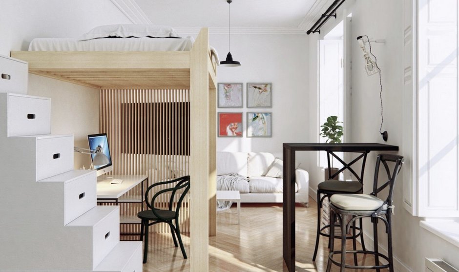 Loft Bed кровать чердак