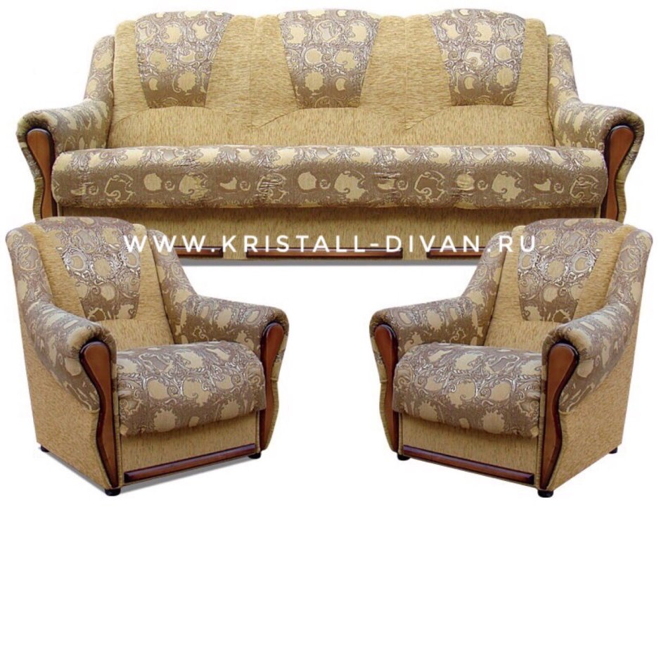 Мягкая мебель Кензо диван + 2 кресла