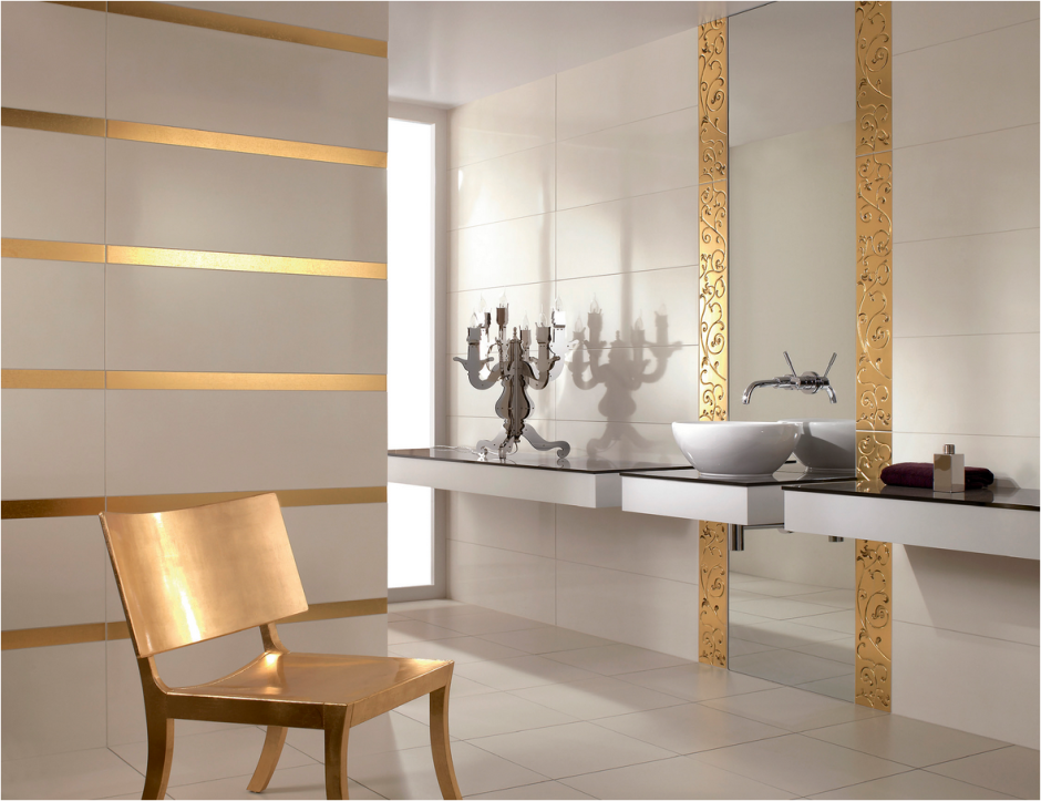 Мозаика стеклянная Mirror Gold