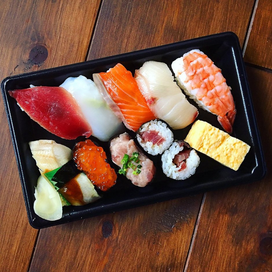 Раскладка суши и роллов