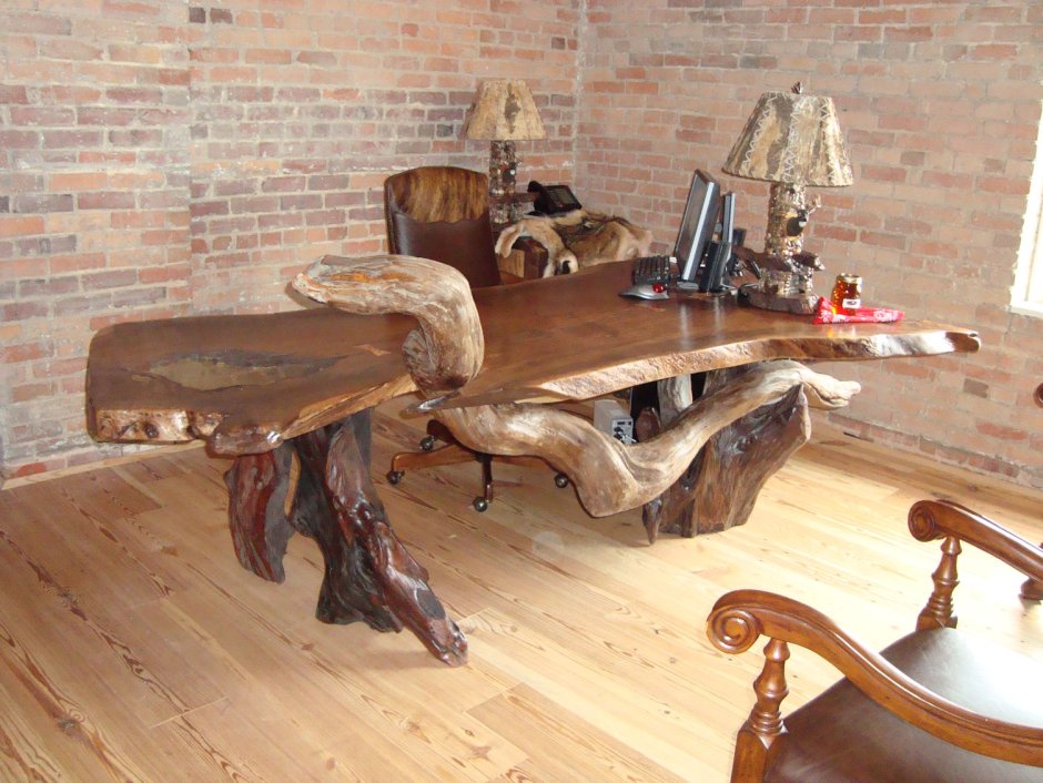 Оригинальные деревянные столы