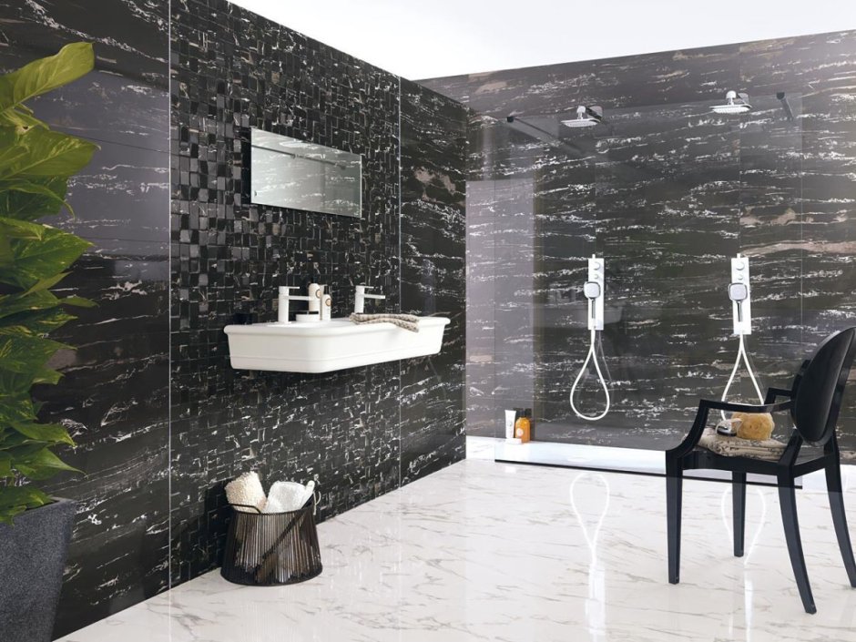 Плитка Porcelanosa черная
