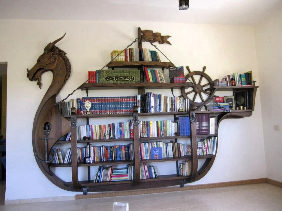 Подвесные книжные полки