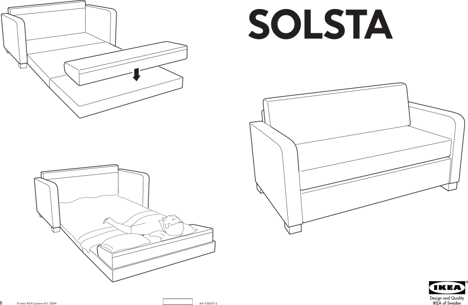 Диван ikea сольста 601.190.96