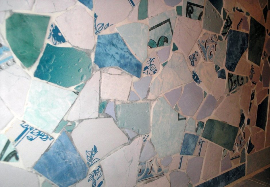 Мозаика из боя плитки