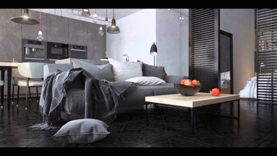 Лофт в серых тонах