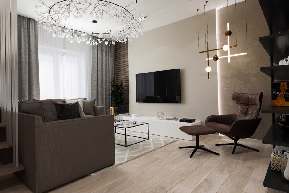 Интерьеры студии графит